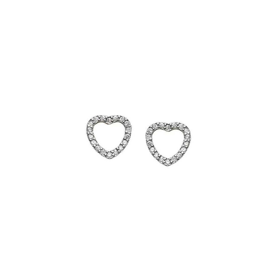 Joyer A Con Diamantes Joya36 | Pendientes De Corazones Con Diamantes