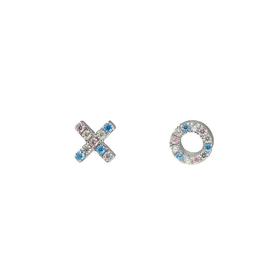 Joyer A En Plata Joya36 | Pendientes Plata Forma X O