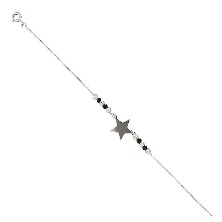 Joyer A En Plata Joya36 | Pulsera Plata Estrella