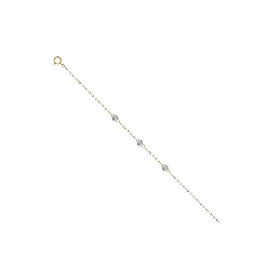 Joyer A Con Diamantes Joya36 | Pulsera En Oro De 18 Quilates Y Diamantes