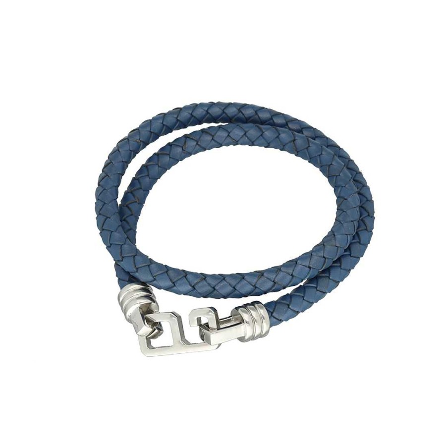 Joyer A Firmas Joya36 | Pulsera En Acero Colecci N Steel Azul