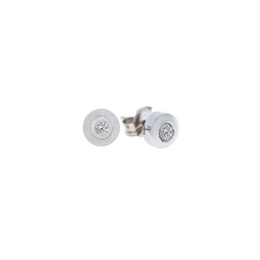 Joyer A Con Diamantes Joya36 | Pendientes En Oro Blanco Con Diamantes