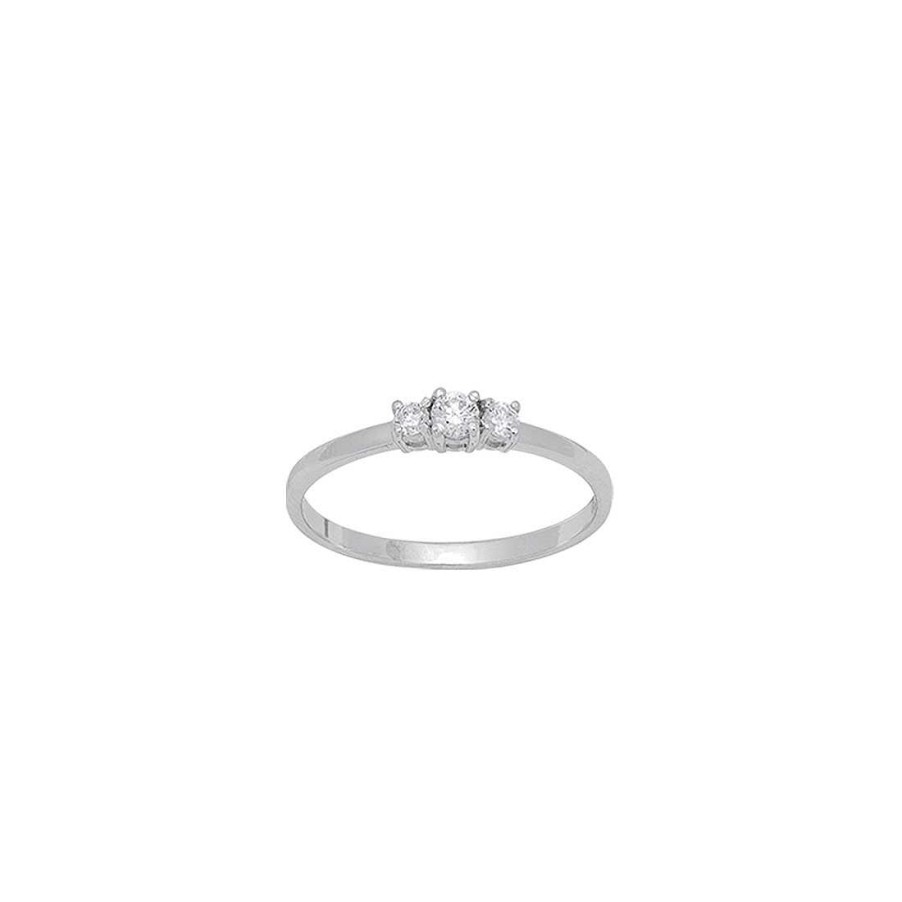 Joyer A Con Diamantes Joya36 | Anillo En Oro Blanco Y Diamantes