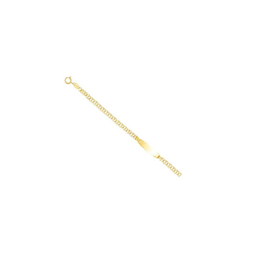 Joyer A En Oro Joya36 | Pulsera Esclava Para Beb En Oro De 18 Quilates