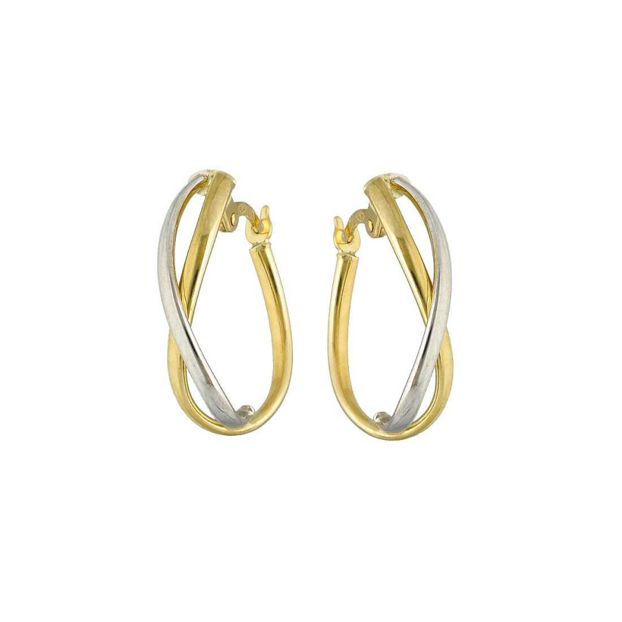 Joyer A En Oro Joya36 | Pendientes Oro Aros Bicolor