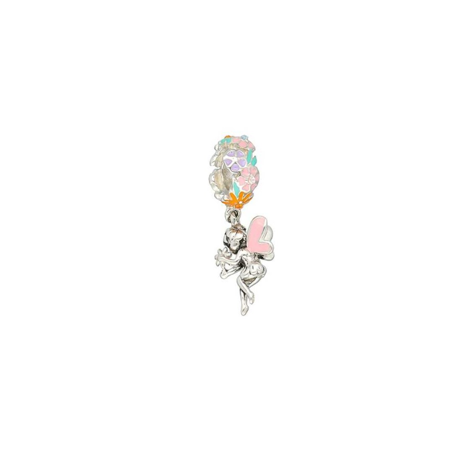 Joyer A En Plata Joya36 | Charm Para Pulsera Hada De Colores