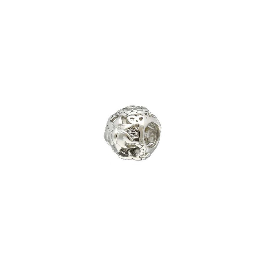 Joyer A En Plata Joya36 | Charm Para Pulsera Floral