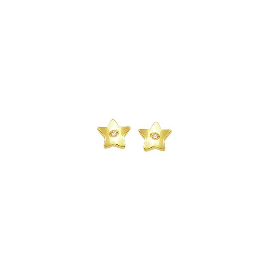 Joyer A Con Diamantes Joya36 | Pendientes En Oro De 18 Quilates Con Diamante