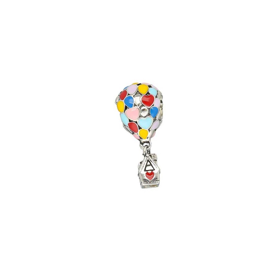 Joyer A En Plata Joya36 | Charm Para Pulsera Globo Y De Colores