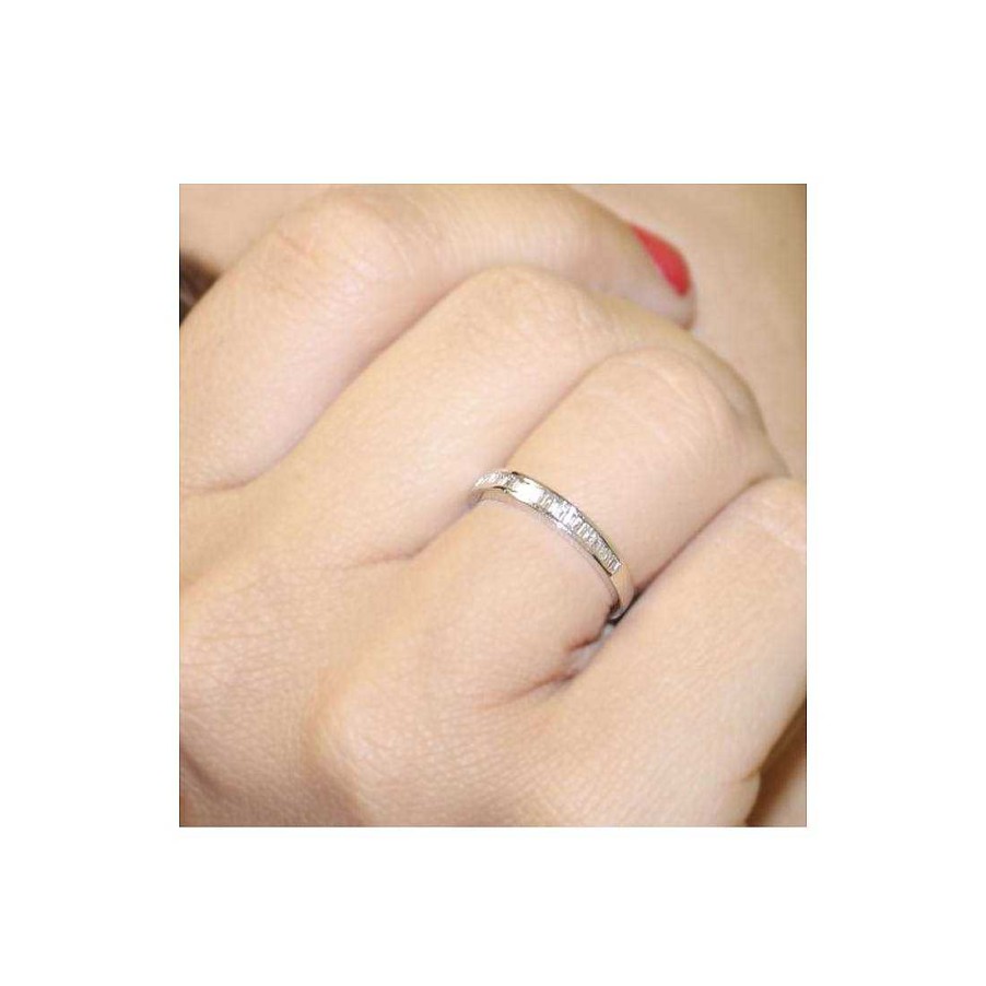 Joyer A Con Diamantes Joya36 | Anillo En Oro Blanco Y Diamantes