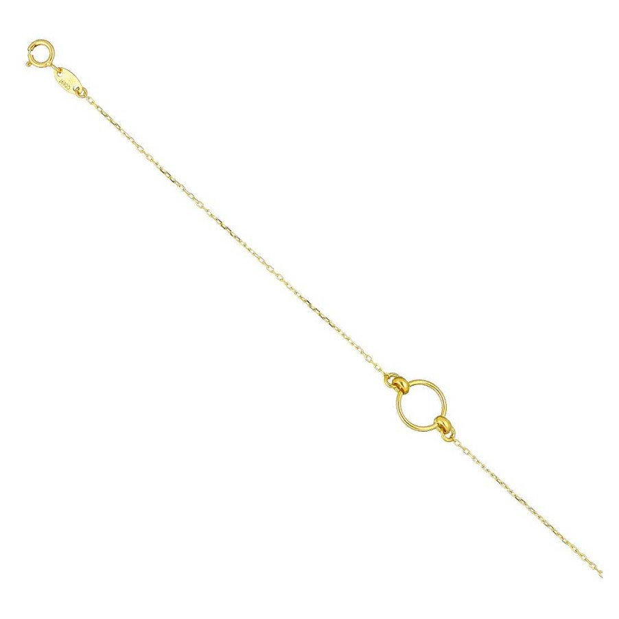 Joyer A En Oro Joya36 | Pulsera En Oro Con C Rculo Calado