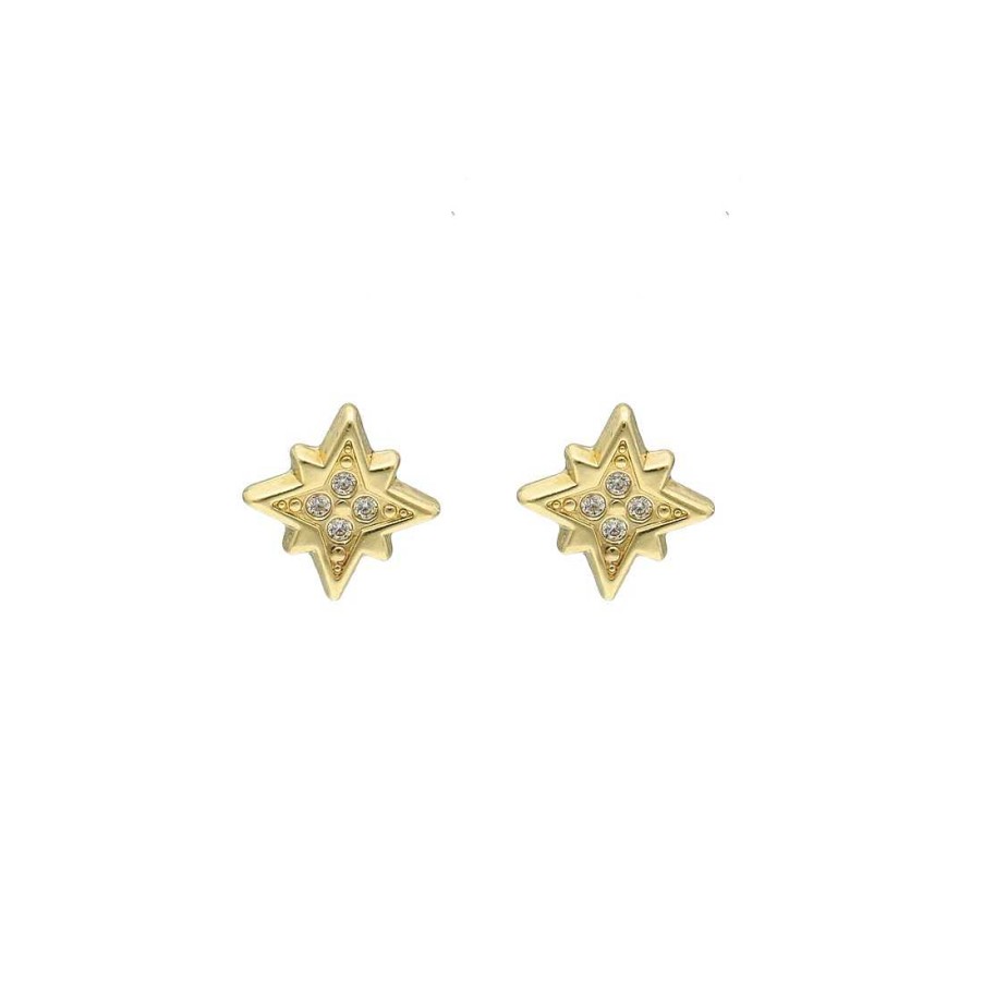 Joyas Infantiles Joya36 | Pendientes Oro Infantiles Estrella Circonitas