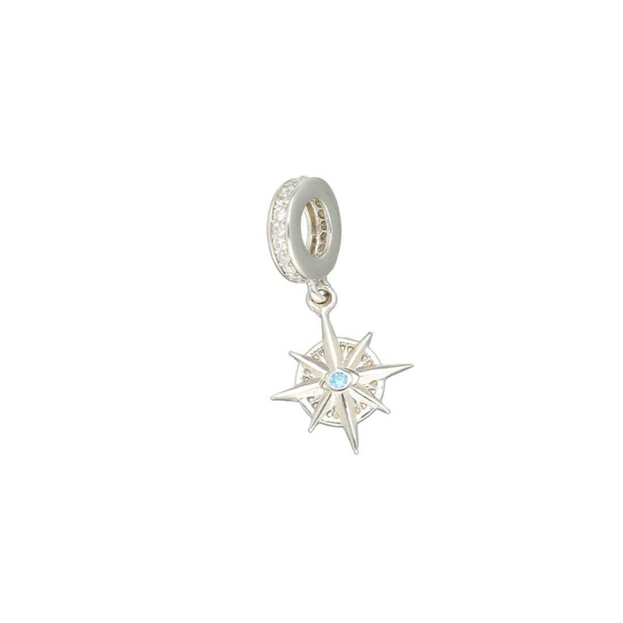 Joyer A En Plata Joya36 | Charm Para Pulsera Estrella Polar