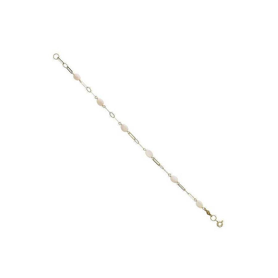 Joyer A En Oro Joya36 | Pulsera En Oro Con Perlas