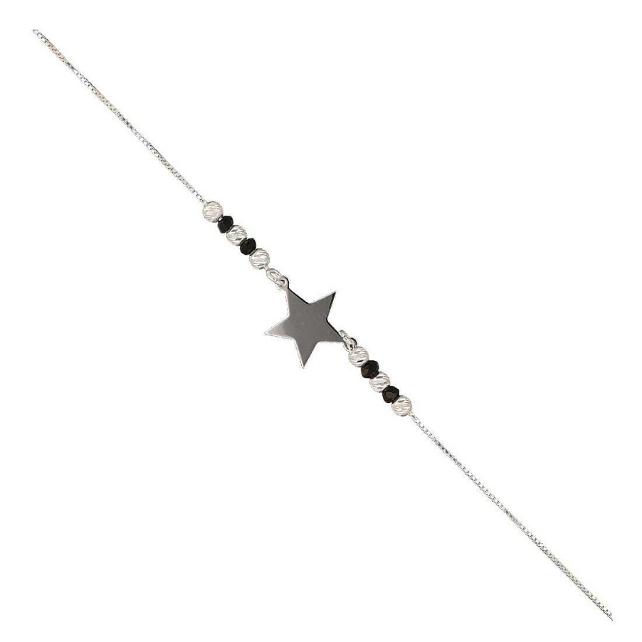 Joyer A En Plata Joya36 | Pulsera Plata Estrella