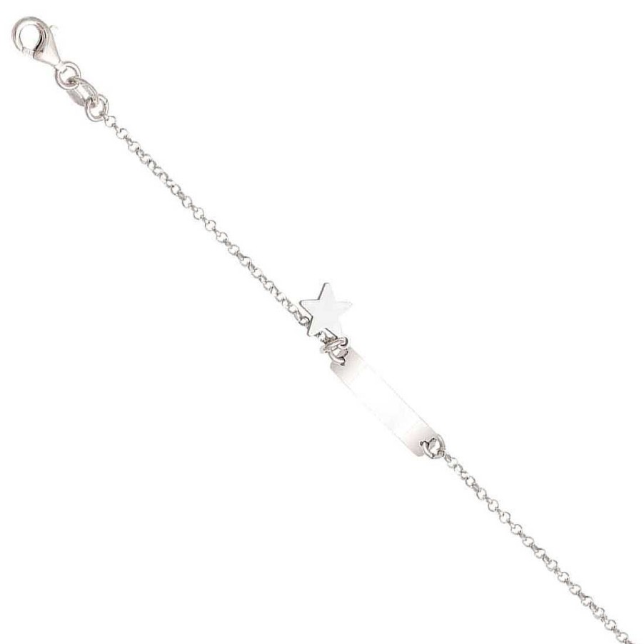 Joyas Infantiles Joya36 | Pulsera Tipo Esclava Con Estrella