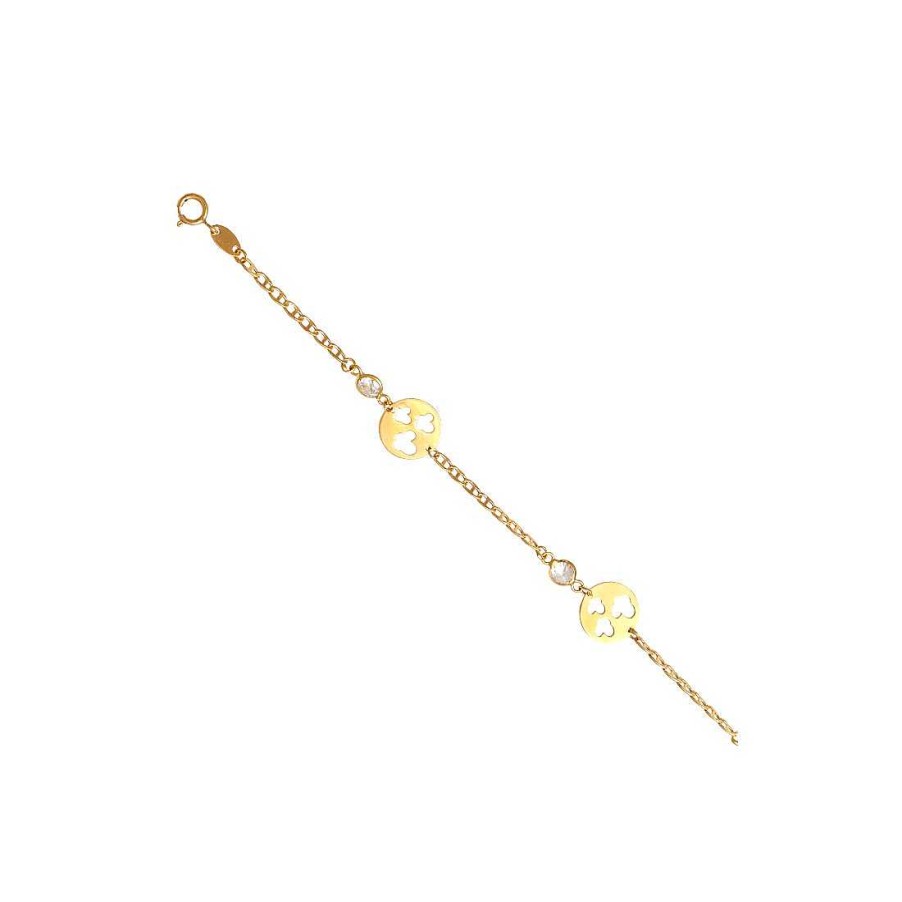 Joyer A En Oro Joya36 | Pulsera Infantil En Oro De 18 Quilates