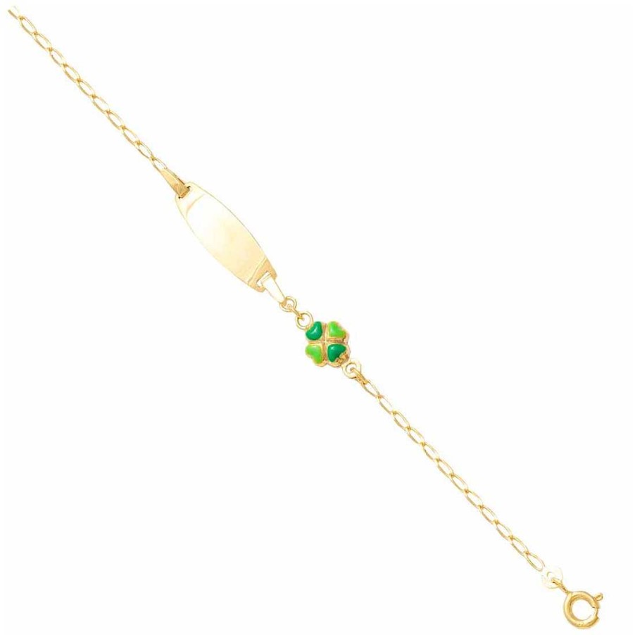 Joyer A En Oro Joya36 | Pulsera En Oro Tipo Esclava Tr Bol