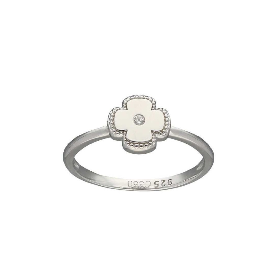 Joyer A En Plata Joya36 | Anillo Plata Forma Flor