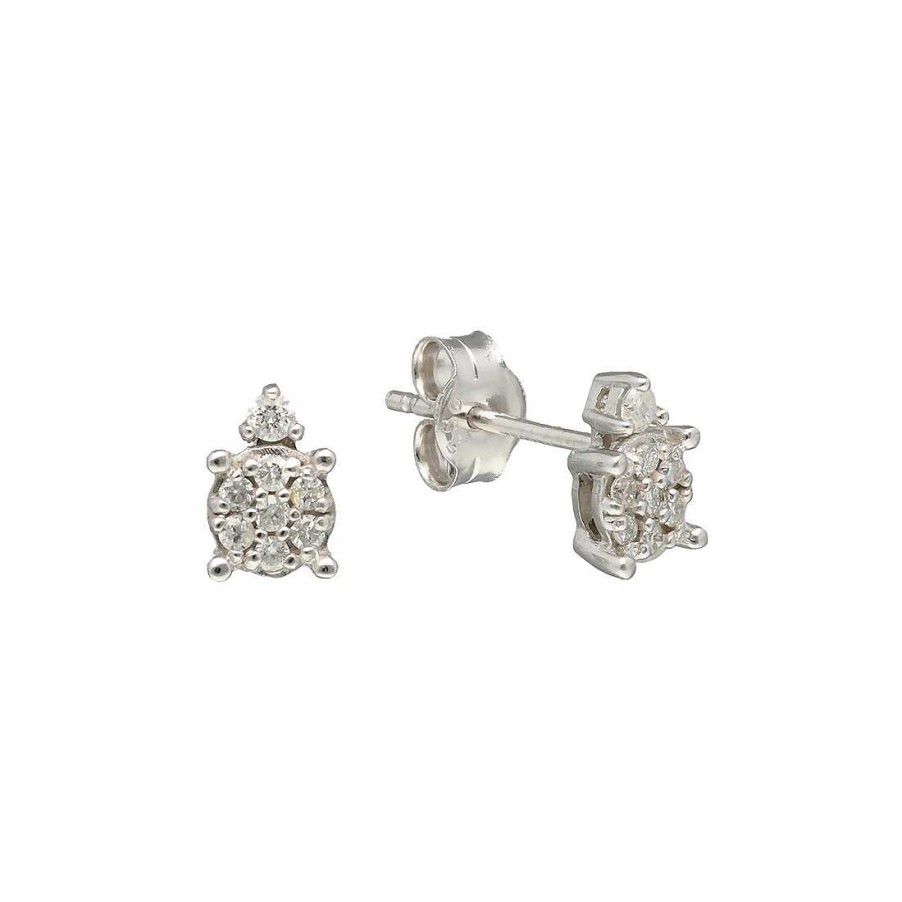 Joyer A Con Diamantes Joya36 | Pendientes En Oro Blanco Y Diamantes