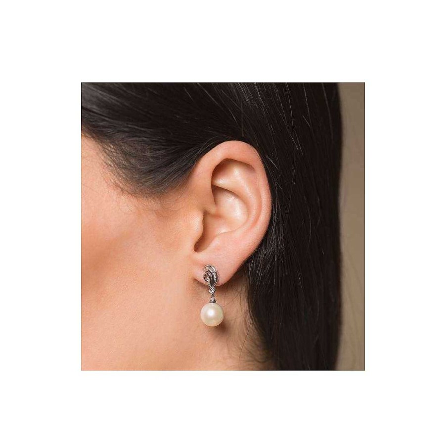 Joyer A Con Diamantes Joya36 | Pendientes En Oro Blanco Con Perlas Y Diamantes