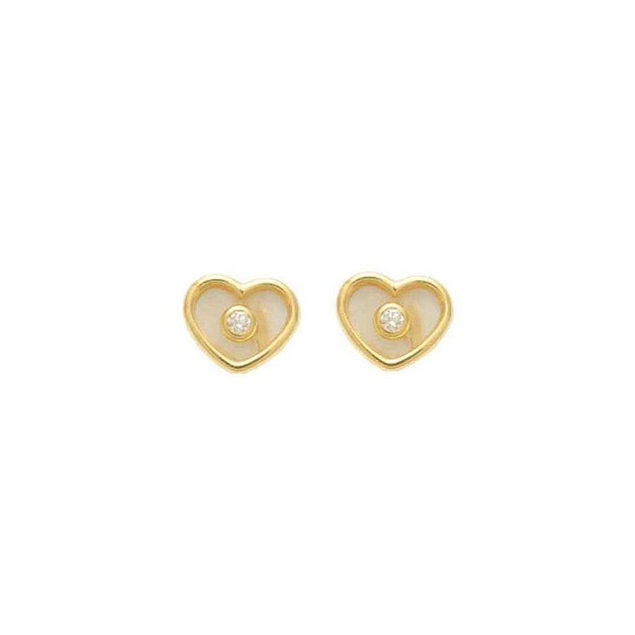 Joyer A Con Diamantes Joya36 | Pendientes De Corazones Con Diamante