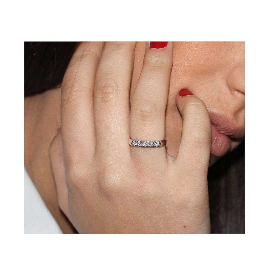 Joyer A Con Diamantes Joya36 | Anillo En Oro Blanco Y Diamantes