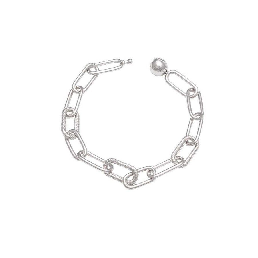 Joyer A En Plata Joya36 | Pulsera Para Charm Eslabones