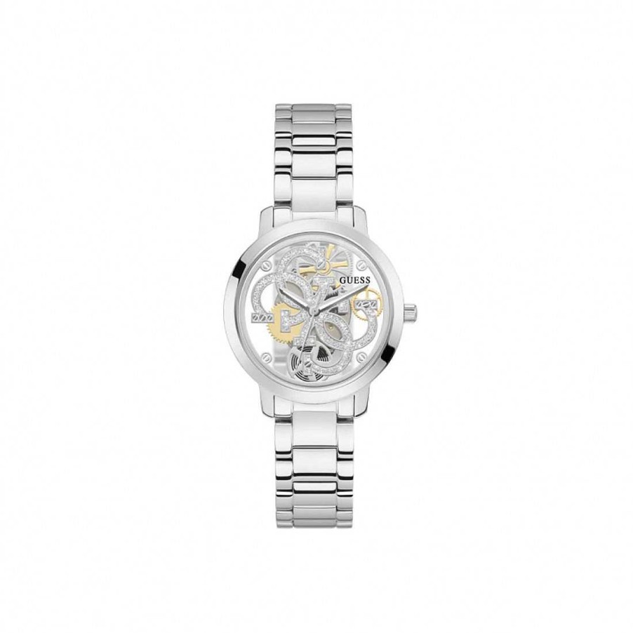 Relojes Joya36 | Reloj Guess Plateado Anal Gico Con Logo