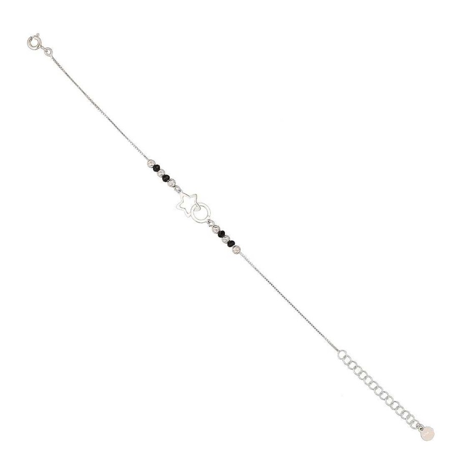 Joyer A En Plata Joya36 | Pulsera Plata Estrella Entrelazada