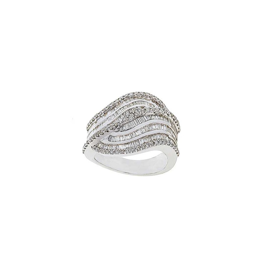 Joyer A Con Diamantes Joya36 | Anillo En Oro Blanco Con Diamantes