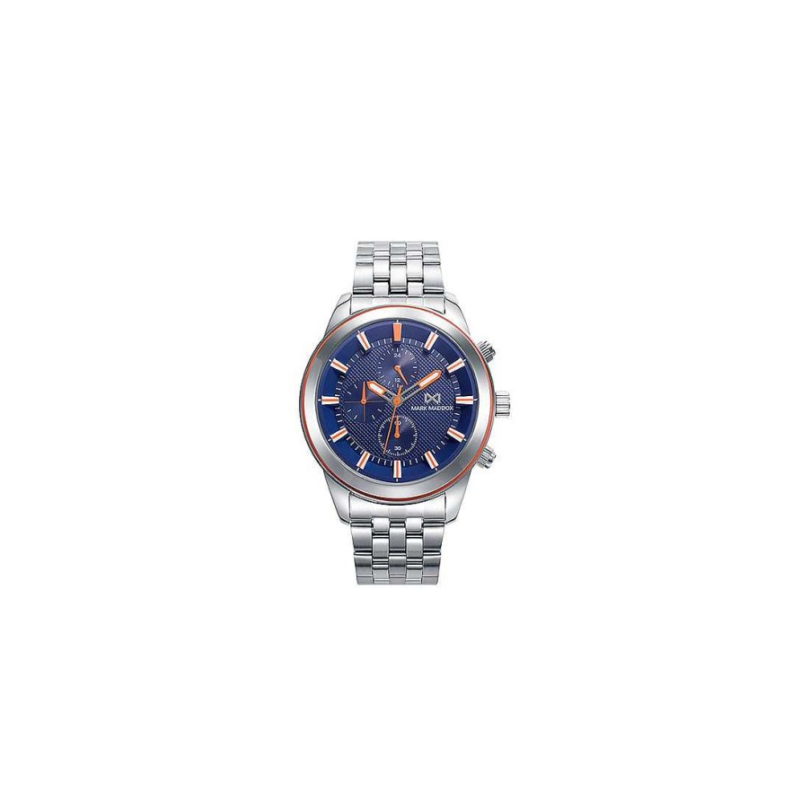 Relojes Joya36 | Reloj Mark Maddox Azul Y Plateado Hm7153-37