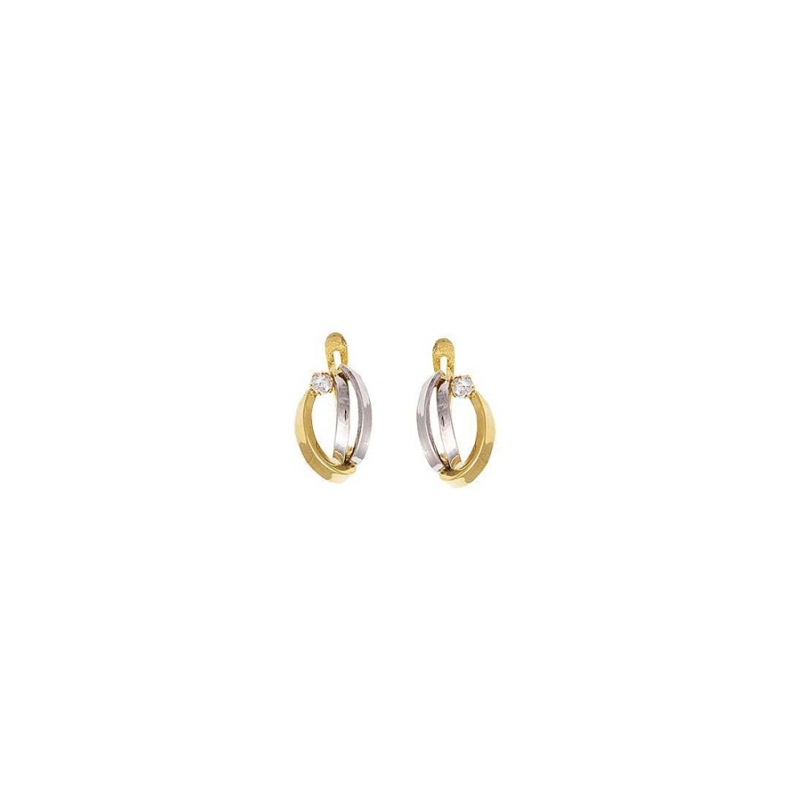 Joyer A En Oro Joya36 | Pendientes En Oro Amarillo Y Blanco