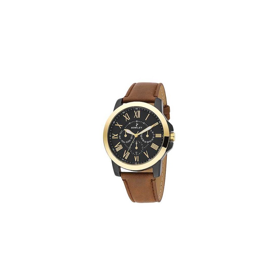 Relojes Joya36 | Reloj Nowley Dorado Correa De Piel 8-5745-0-3