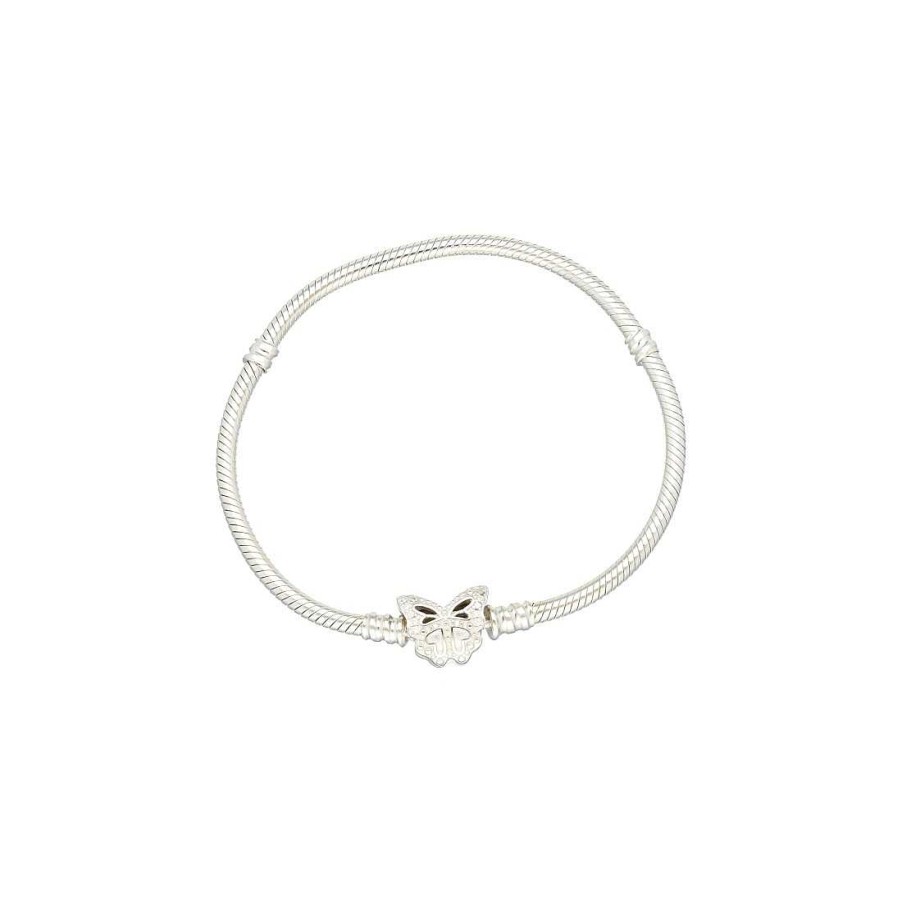 Joyer A En Plata Joya36 | Pulsera Para Charm Mariposa