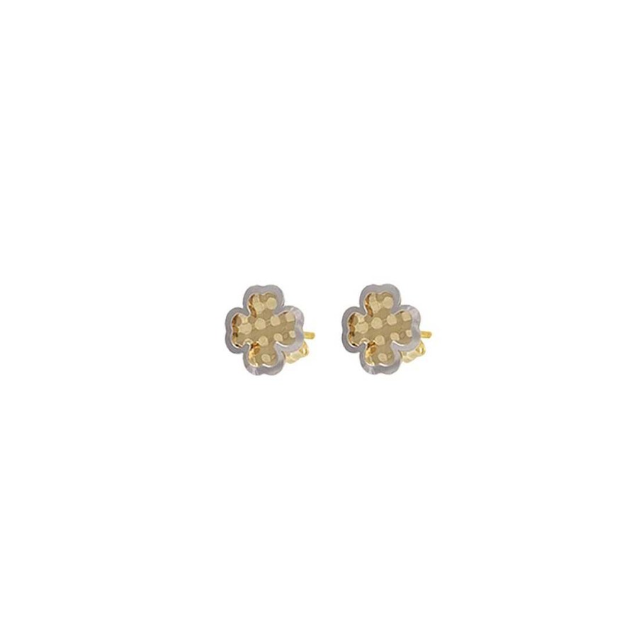 Joyer A En Oro Joya36 | Pendientes Flor En Oro De 9 Quilates