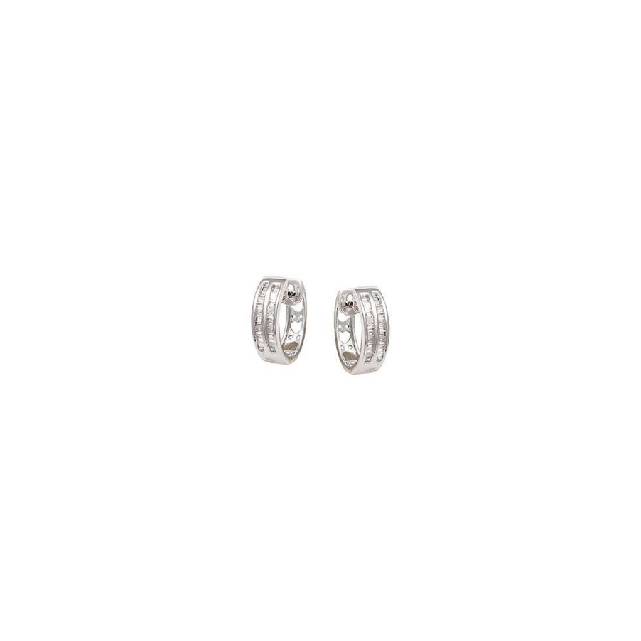 Joyer A Con Diamantes Joya36 | Pendientes En Oro Blanco De Aro Con Diamantes