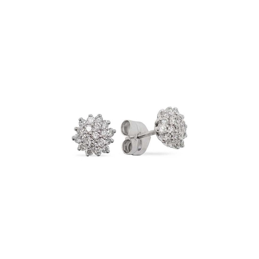 Joyer A Con Diamantes Joya36 | Pendientes En Oro Blanco Y Diamantes