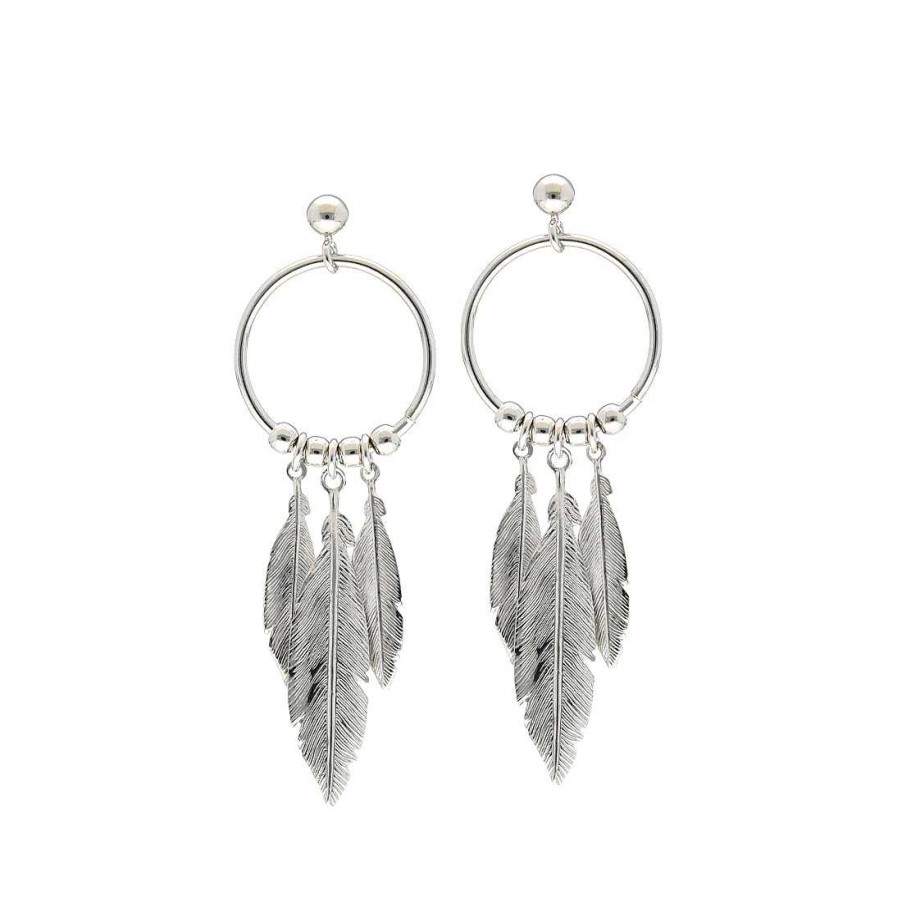 Joyer A En Plata Joya36 | Pendientes En Plata Plumas